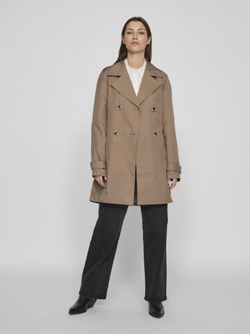 VILA Between-Seasons Coat in Brown