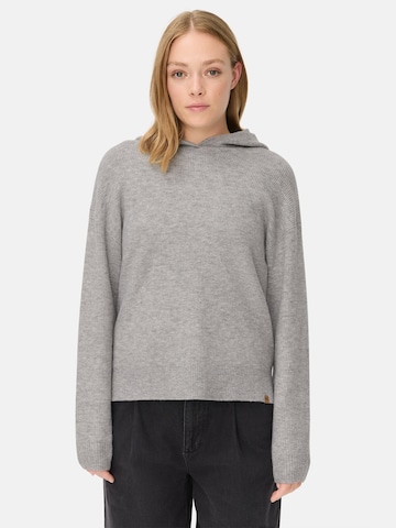 CAMEL ACTIVE Strickpullover mit Kapuze in Grau: Vorderseite