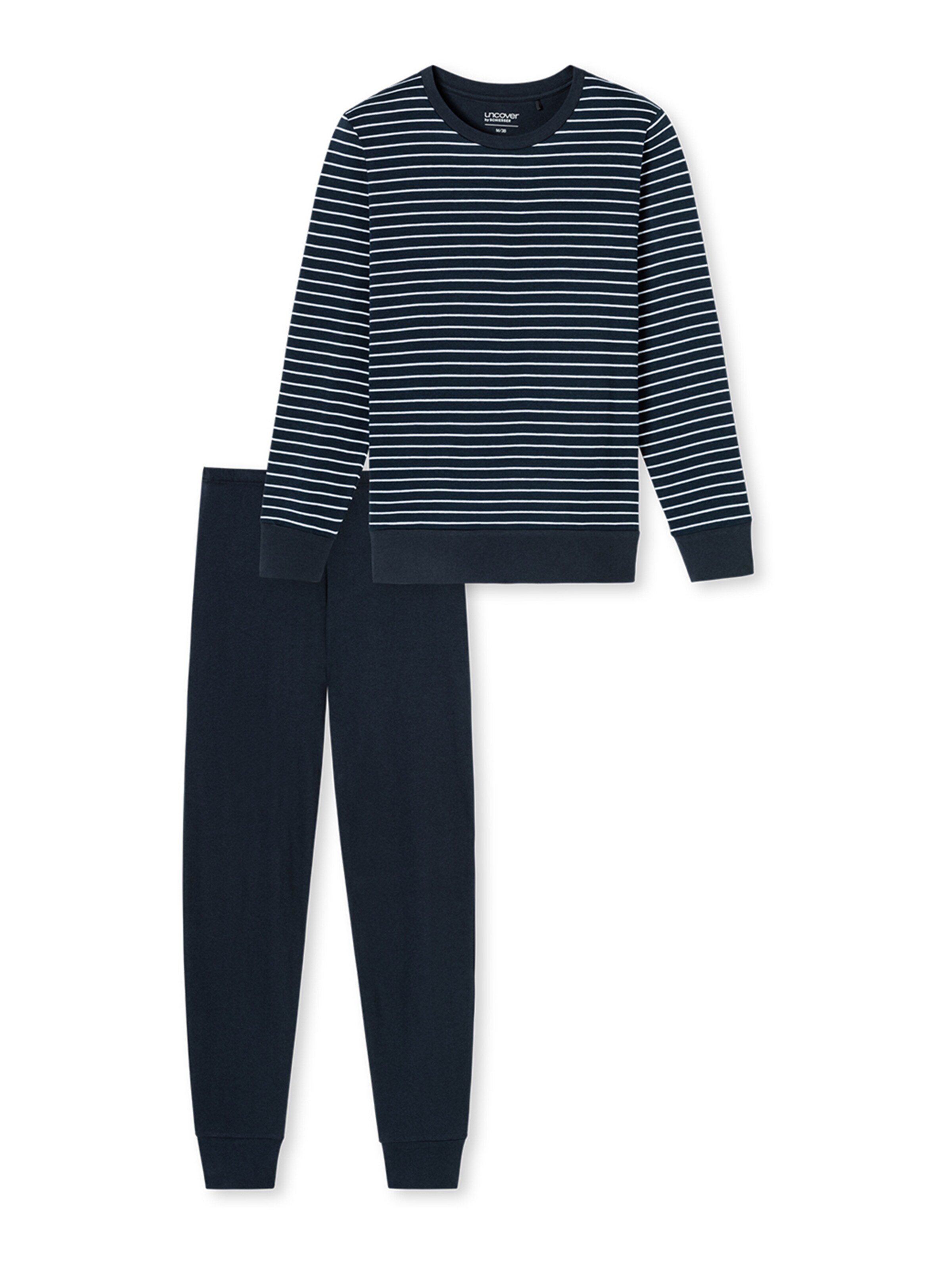 uncover by SCHIESSER Pyjama 'UNCOVER Nightwear' in Blauw: voorkant