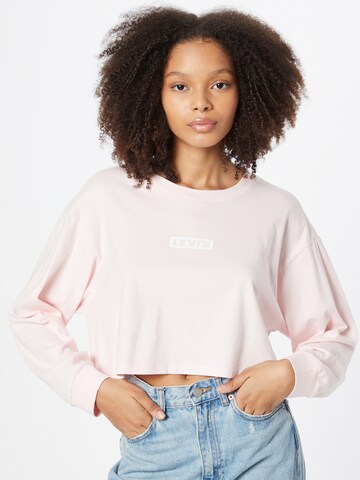 LEVI'S ® Majica 'Graphic LS Crop Reese' | roza barva: sprednja stran