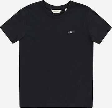 T-Shirt GANT en noir : devant