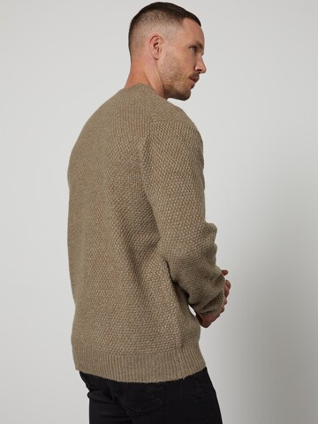 DAN FOX APPAREL Sweter 'Dylan' w kolorze brązowy