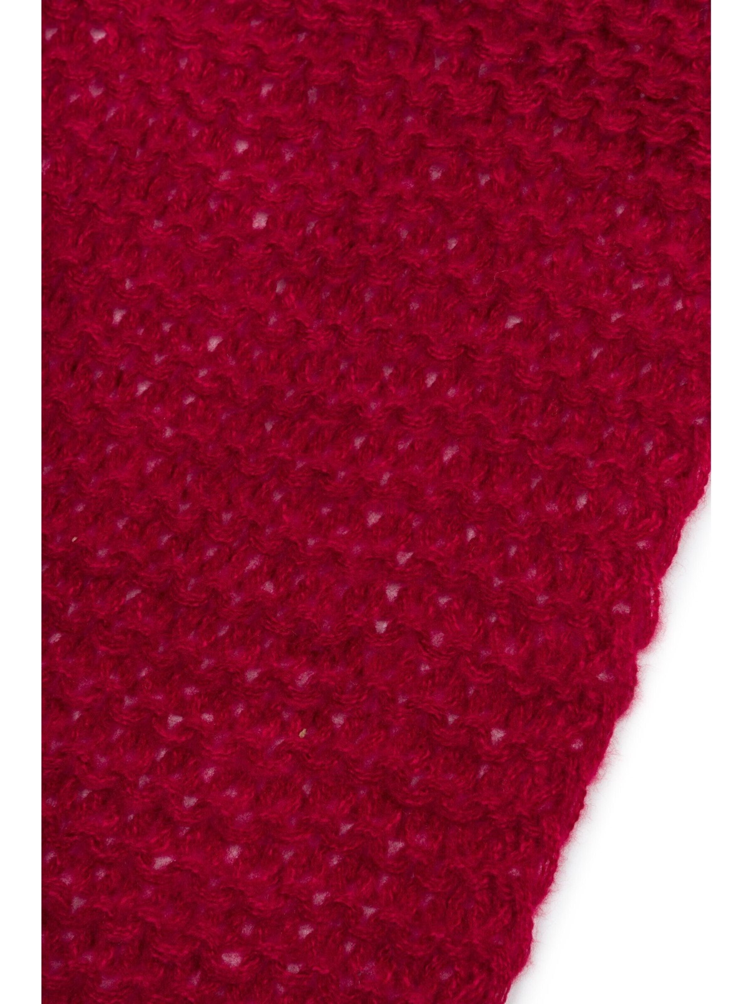 styleBREAKER Schal 'Langer Strick Schal mit Wellen Strickmuster'‌‌‌‌‌‌‌‌‌ in Rot