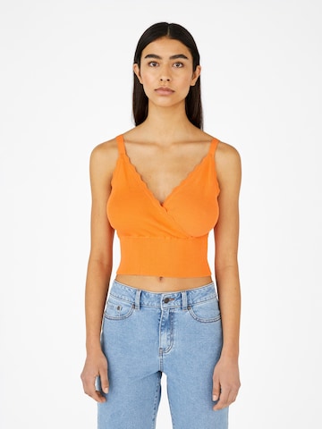 Tops en tricot 'TRIA' OBJECT en orange : devant