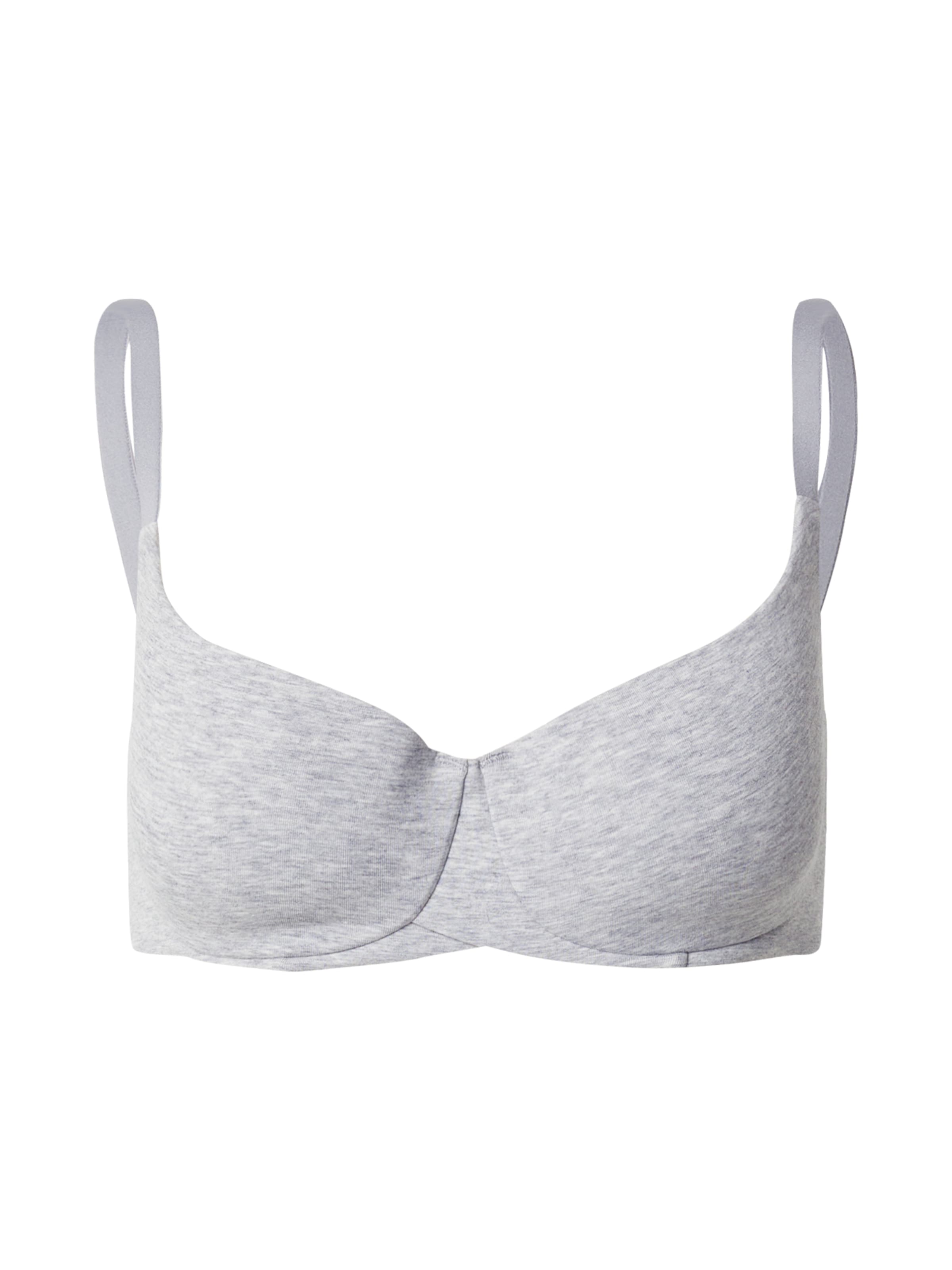 Sutien de tricou Sutien de la Hunkemöller pe gri: față