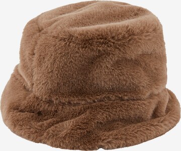 PIECES Hat 'Fasala' in Brown: front