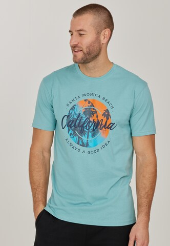 Cruz T-Shirt 'Edmund' in Blau: Vorderseite