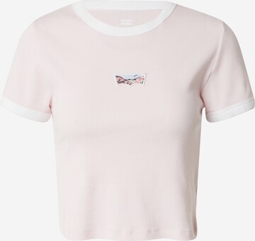 LEVI'S ® Shirt 'Graphic Mini Ringer' in Pink: front