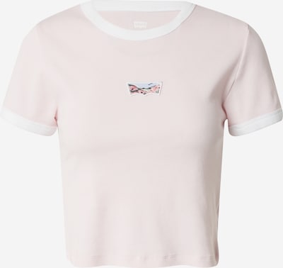 LEVI'S ® T-shirt 'Graphic Mini Ringer' en bleu clair / vert / rose pastel / blanc, Vue avec produit