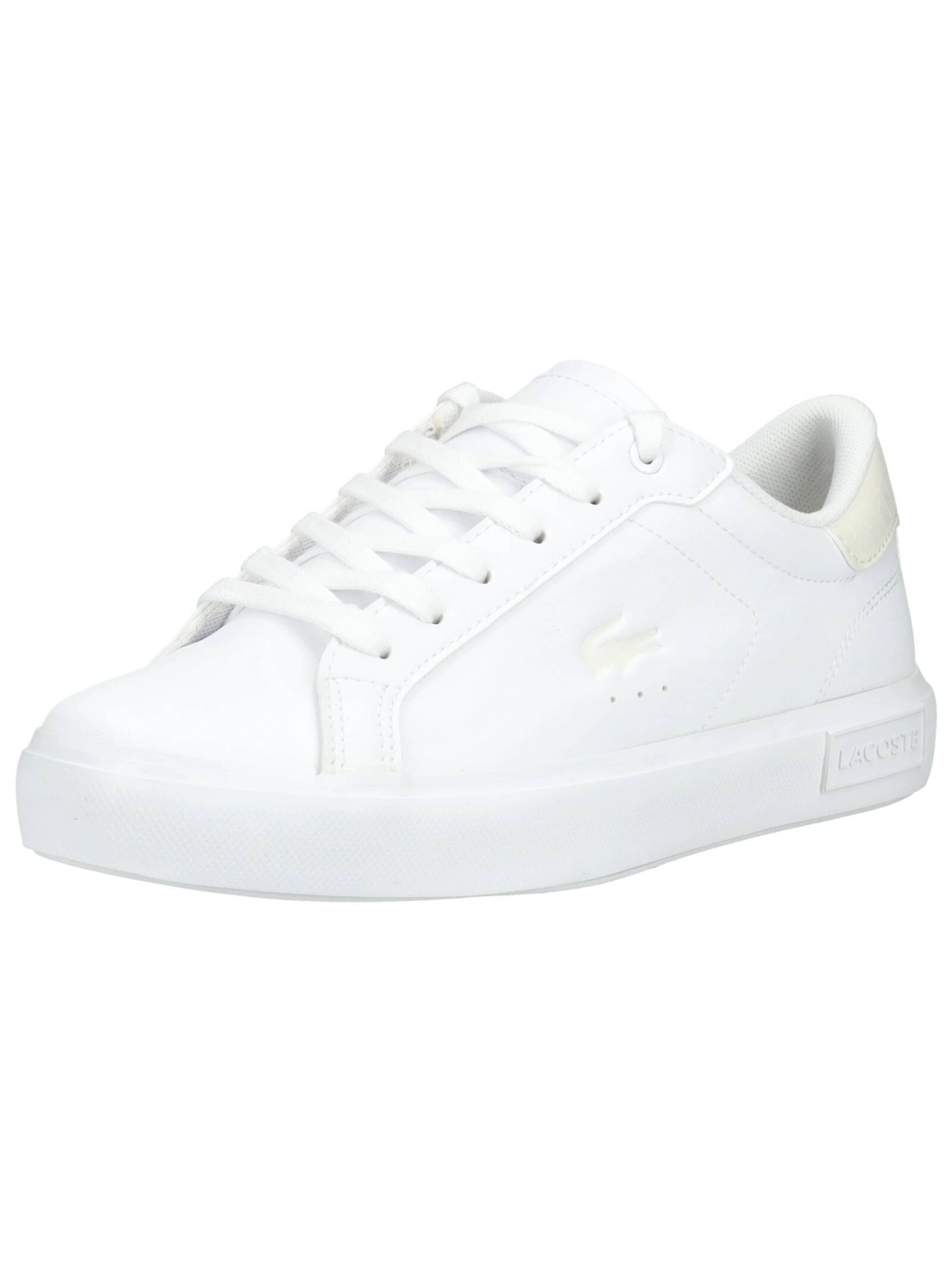 Baskets LACOSTE en blanc : devant