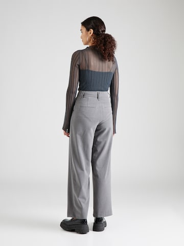 MSCH COPENHAGEN Wide leg Pleat-Front Pants 'Bennora' in Grey