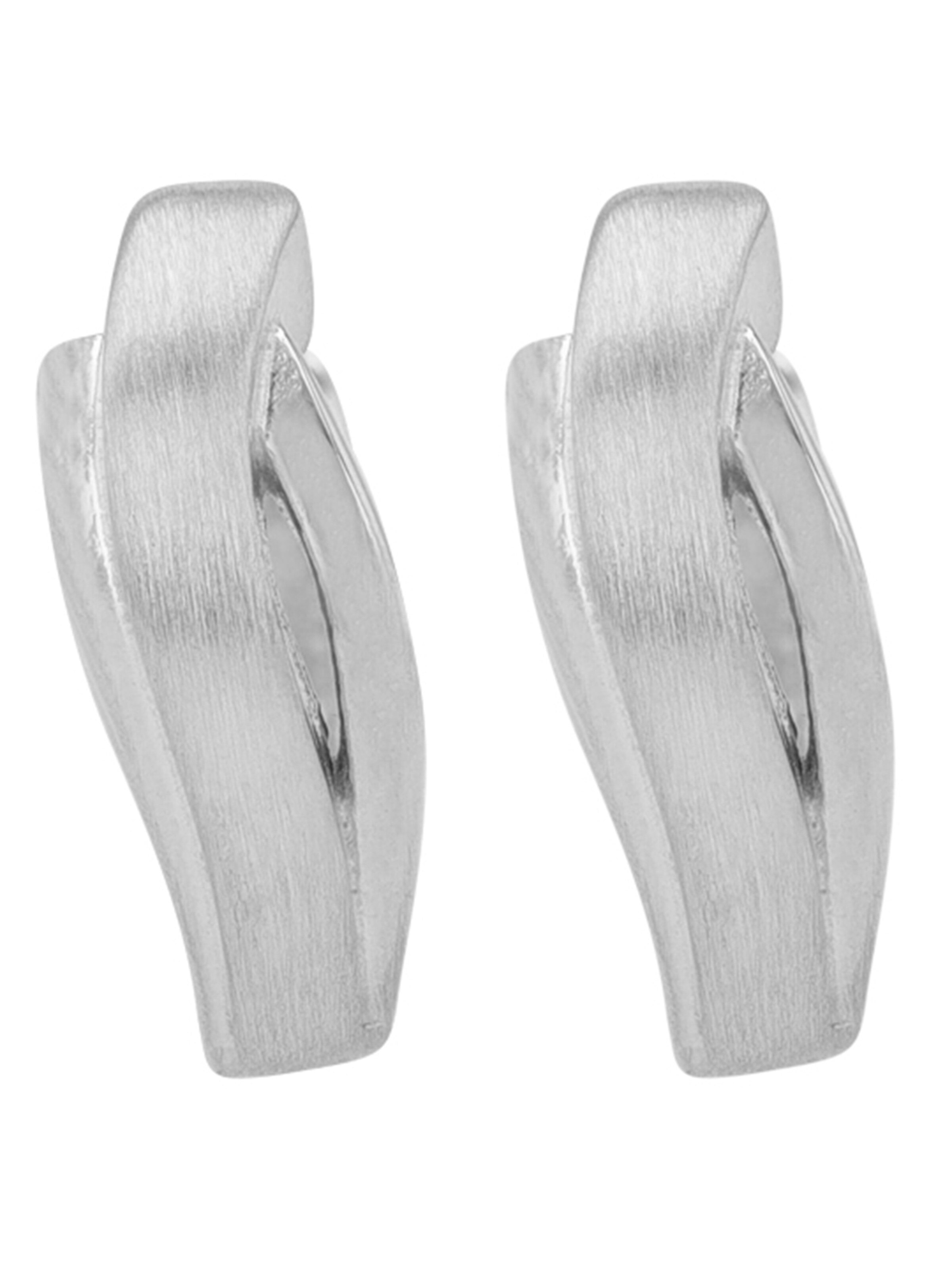 Akzent Earrings 'langlebig' in Silver: front