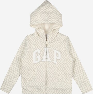 GAP Кофта на молнии в Белый: спереди