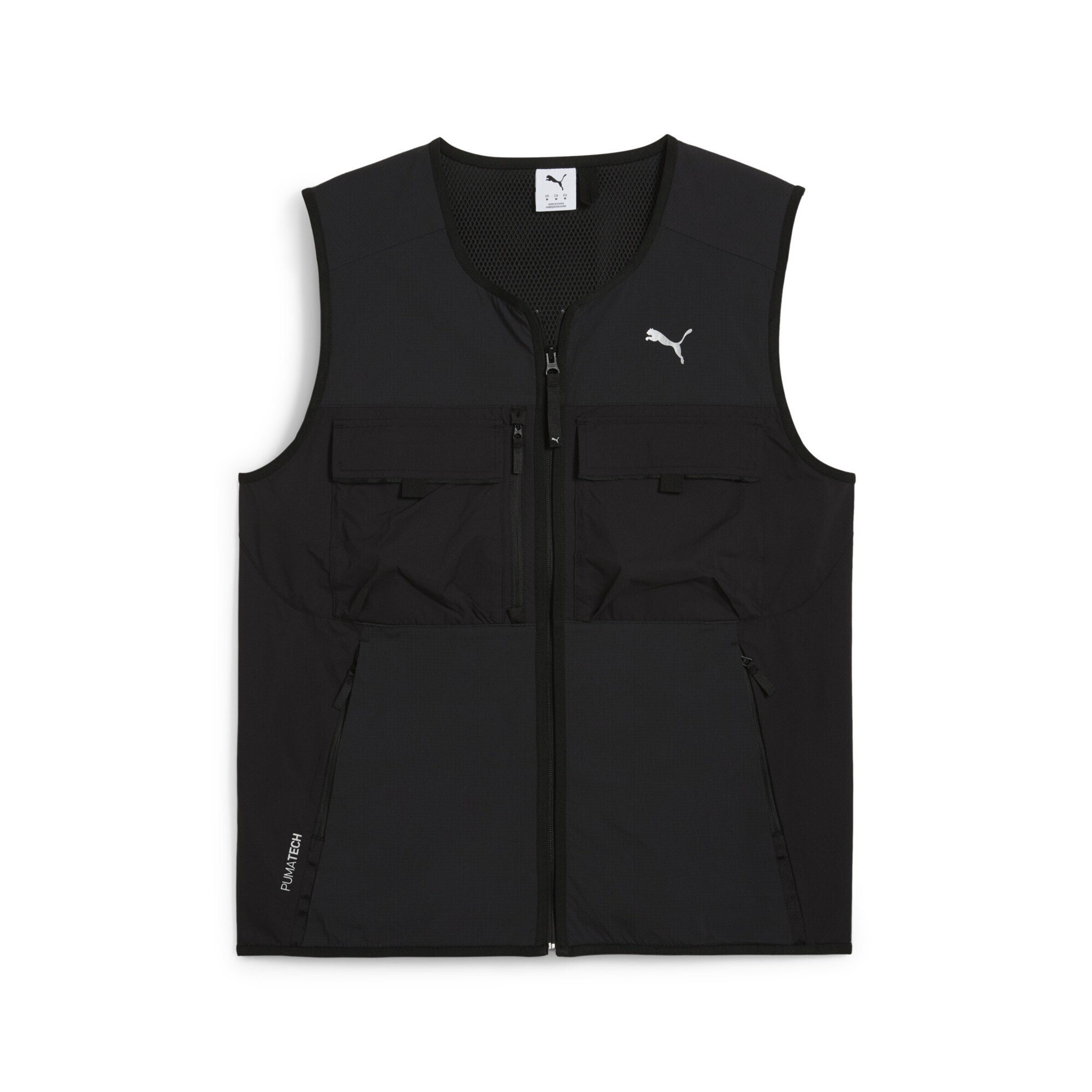 PUMA Sports vest 'Pumatech' in Black: front