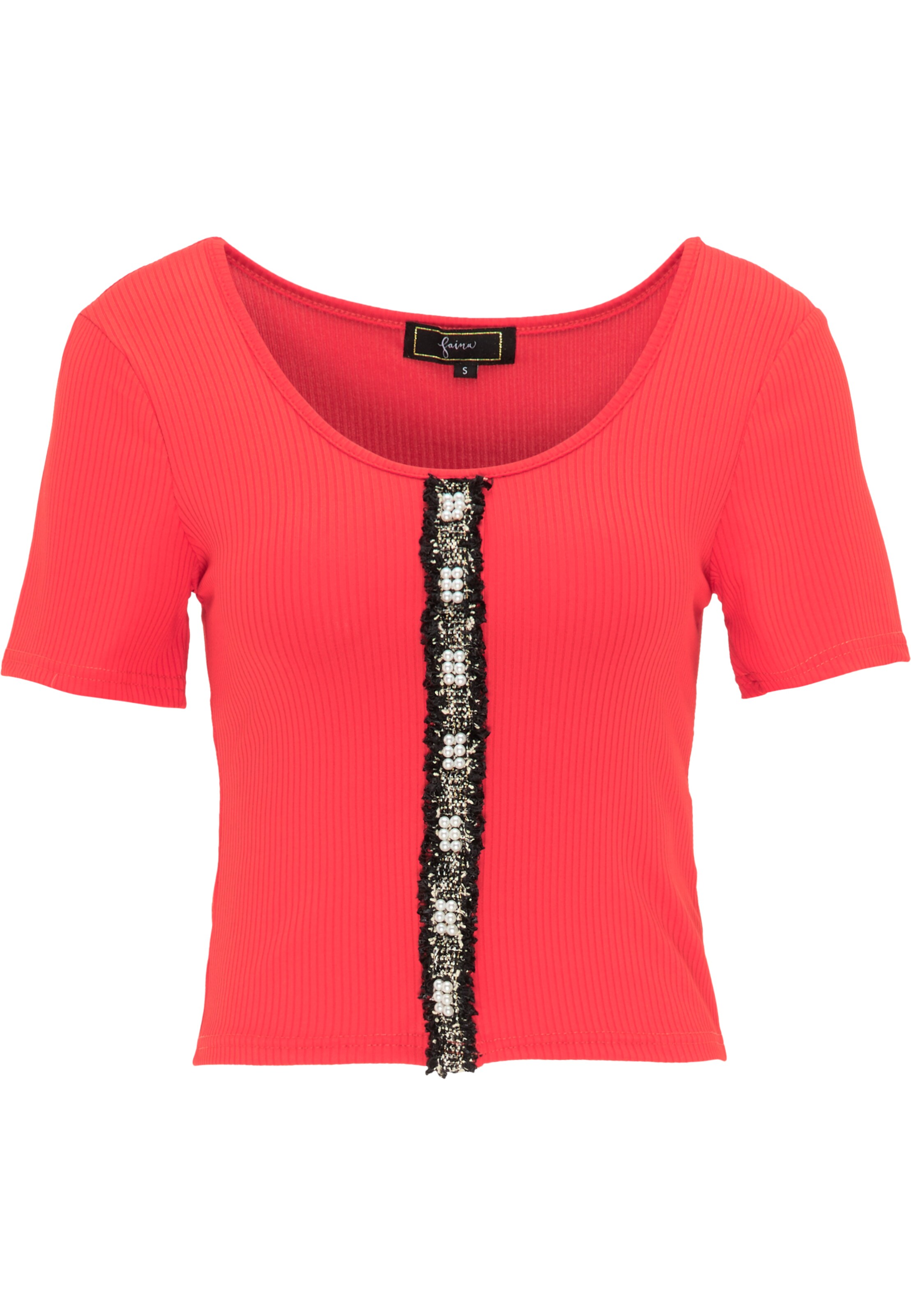 faina Shirt in Rot: Vorderseite