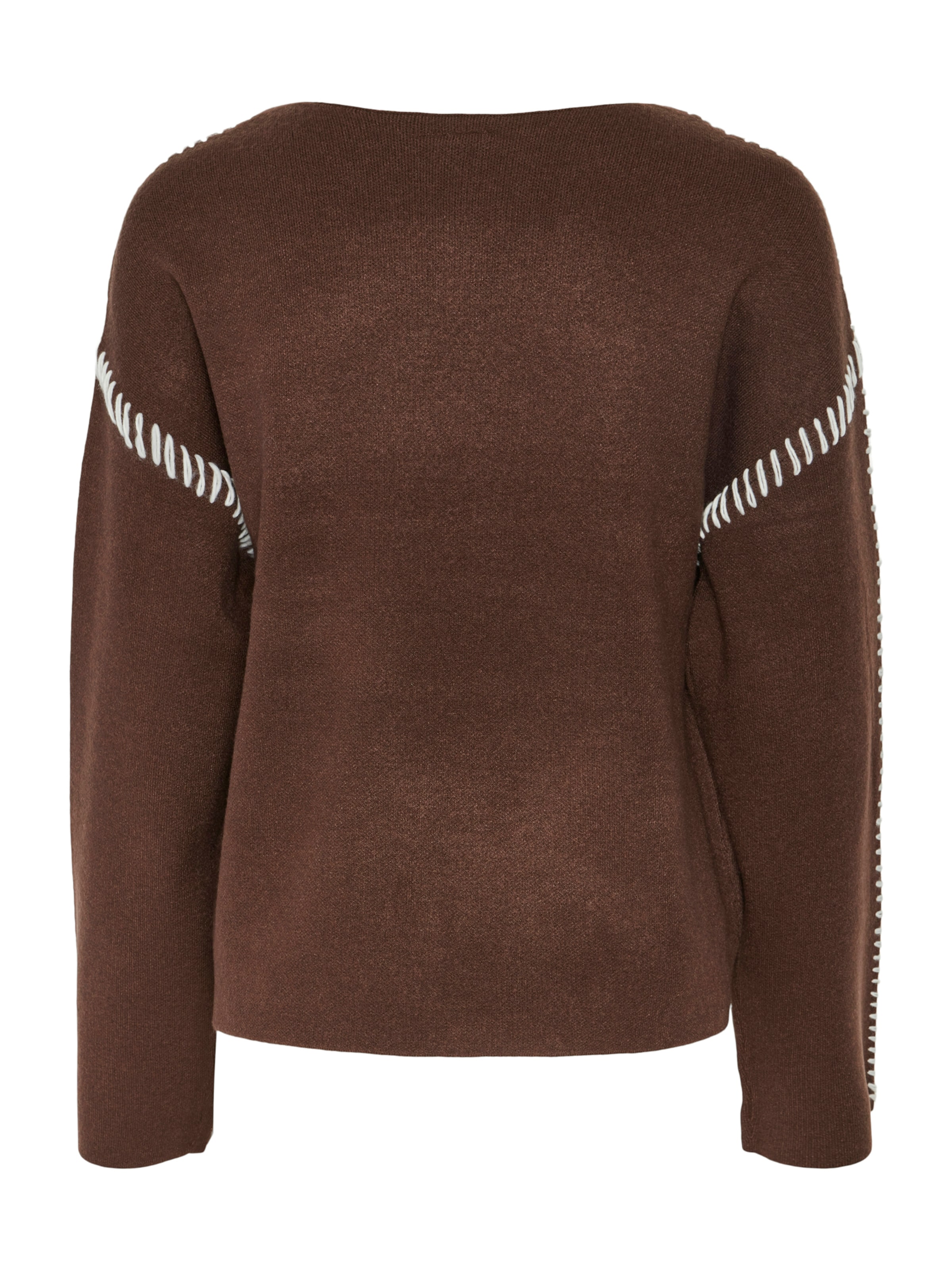 YAS Sweater 'YASSTITCHA' in Brown