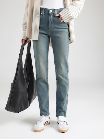 Coupe slim Jean '724 HIGH RISE STRAIGHT' LEVI'S ® en bleu : devant