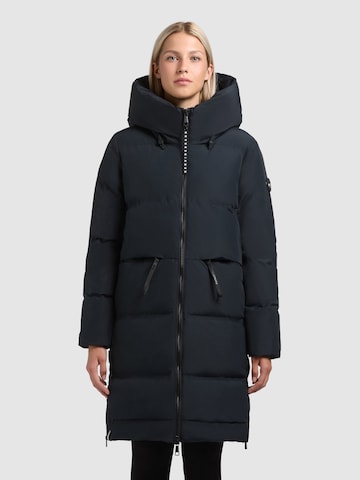 khujo Wintermantel 'Aroma2' in Blauw: voorkant