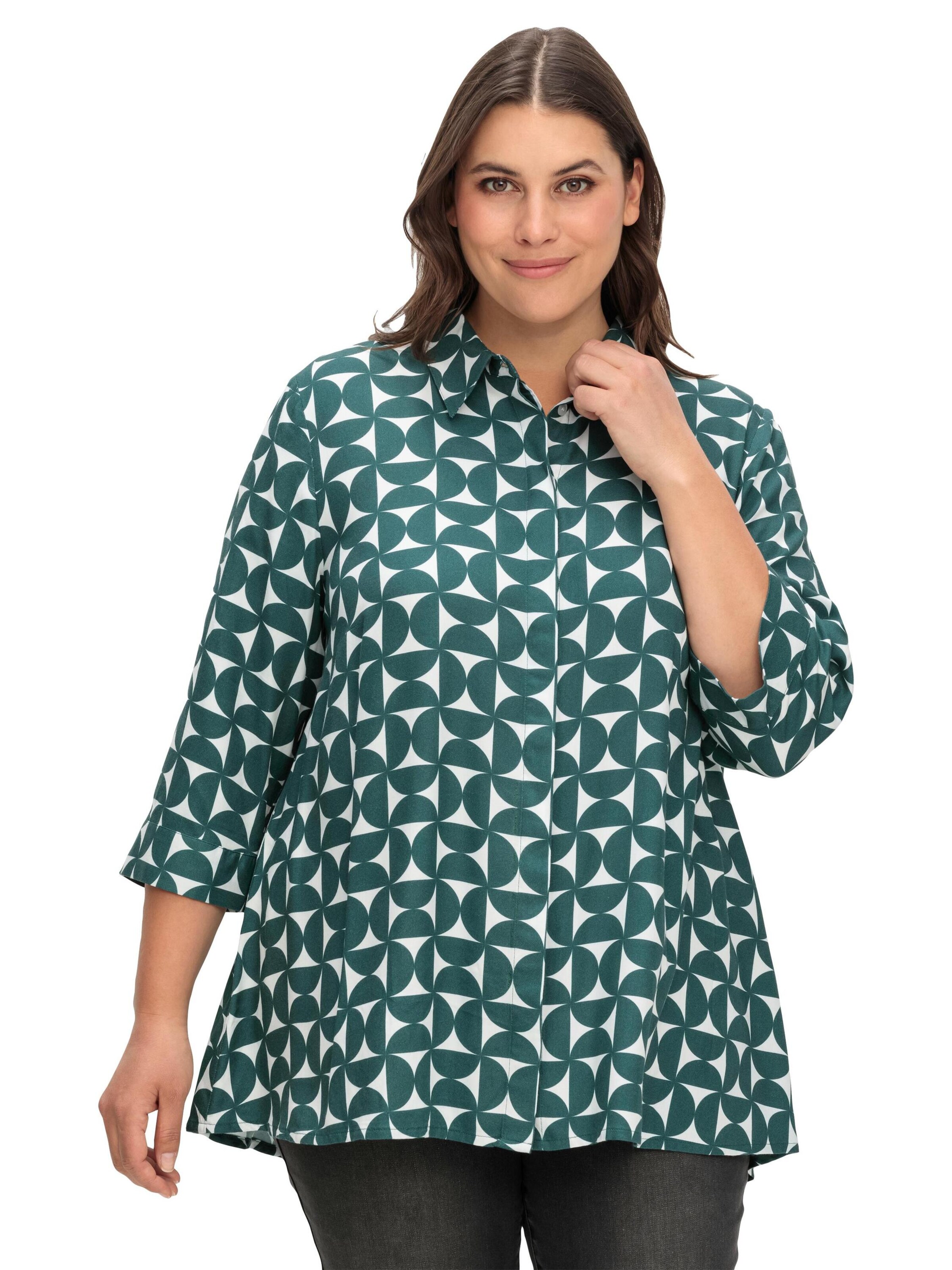 Chemisier SHEEGO en vert : devant