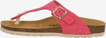 Palado - Sandalias de dedo 'Palado Kos Suede Premium Leather' en rosa