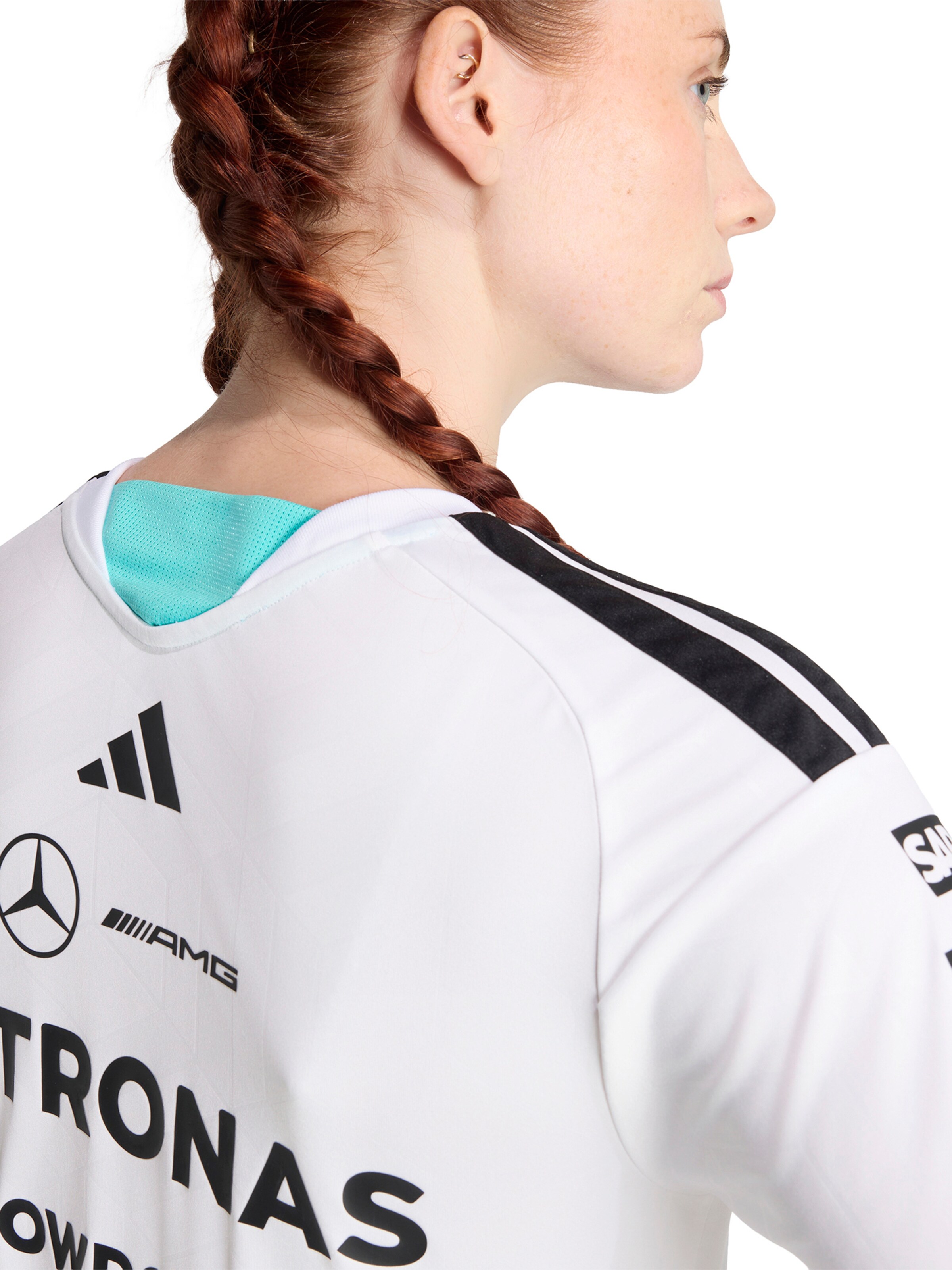 ADIDAS SPORTSWEAR Trikot 'Mercedes - Amg Petronas Formula 1 Team' – bílá