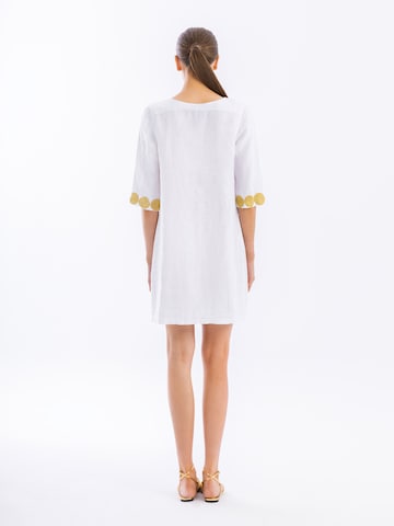 Haris Cotton Jurk 'Haris Cotton' in Wit