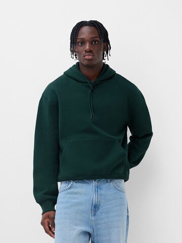 Bershka Sweatshirt i grön: framsida
