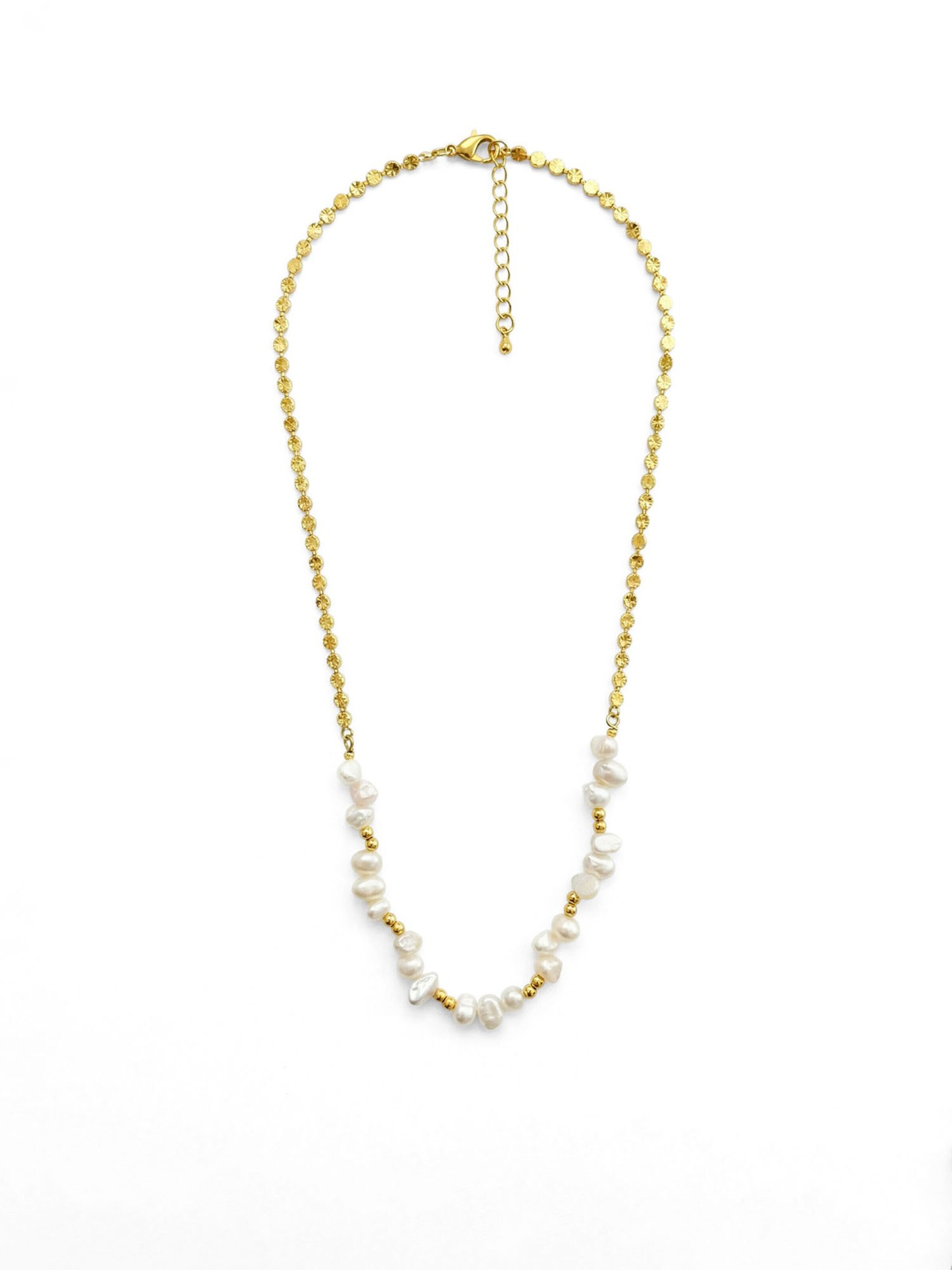 Nemomatheo Necklace 'Pearl Symphony' in Gold: front
