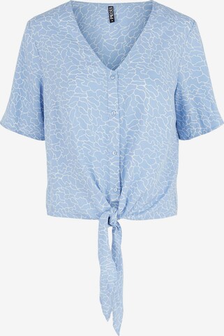 PIECES Blouse 'Nya' in Blauw: voorkant