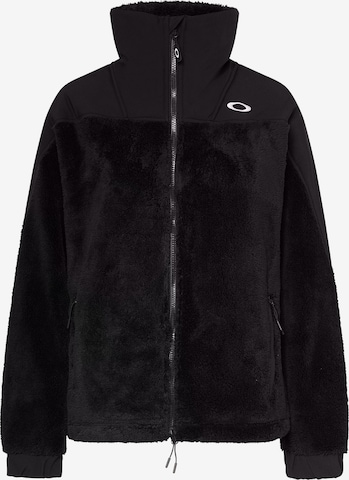 Jachetă fleece funcțională 'MOUNTAIN FIRE' de la OAKLEY pe negru: față