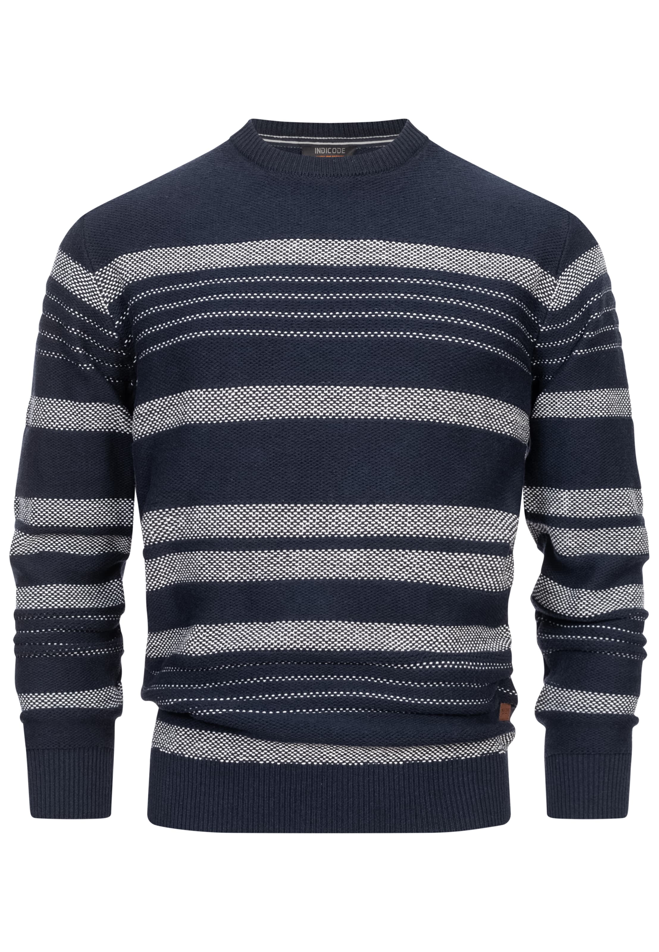 INDICODE JEANS Sweater 'Scott' in Blue: front