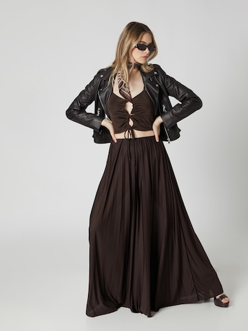 Guido Maria Kretschmer Women Wide leg Παντελόνι 'Samantha' σε καφέ