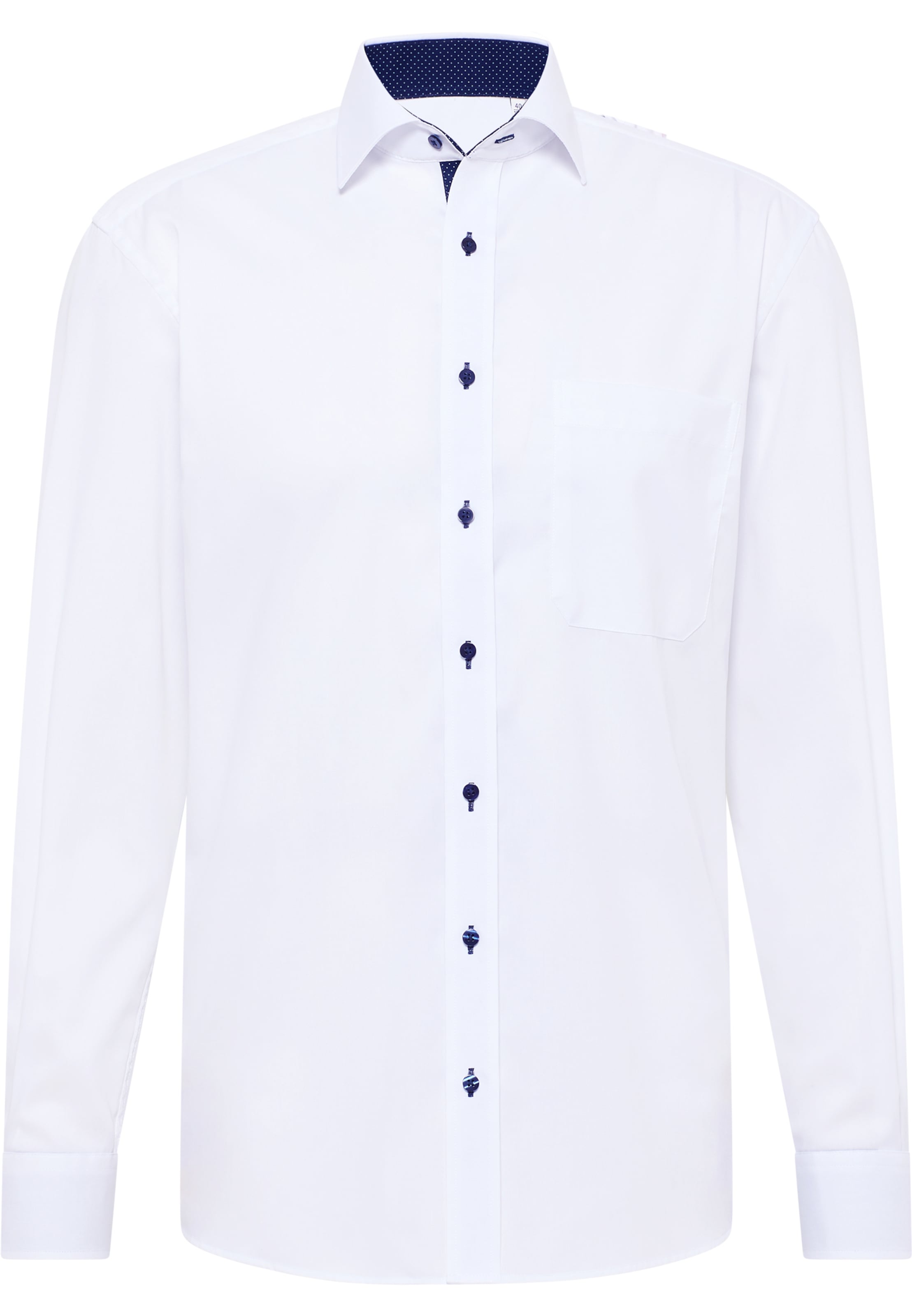 ETERNA Comfort fit Overhemd in Wit: voorkant