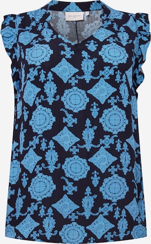 Camicia da donna 'ZITTA' di ONLY Carmakoma in blu: frontale