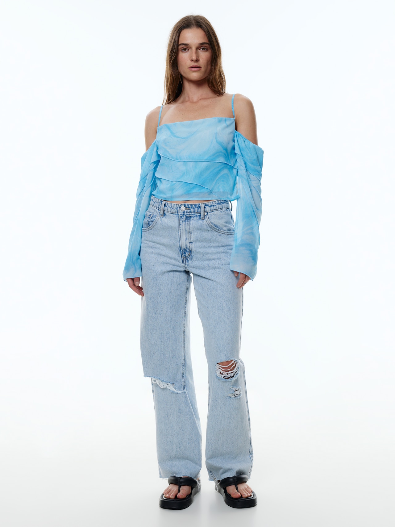 EDITED Produkte Bluse 'Neyla' blau