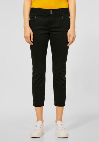STREET ONE Slimfit Hose in Schwarz: Vorderseite