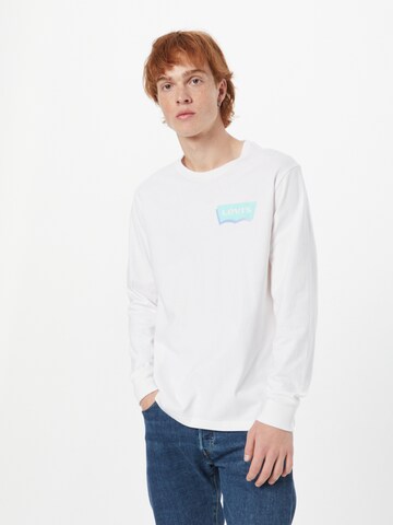 LEVI'S ® - Camisa 'Relaxed LS Graphic Tee' em branco: frente