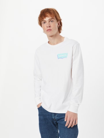 LEVI'S ® Särk 'Relaxed LS Graphic Tee', värv valge: eest vaates