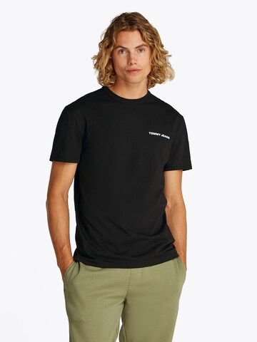 Tommy Jeans T-shirt i svart: framsida