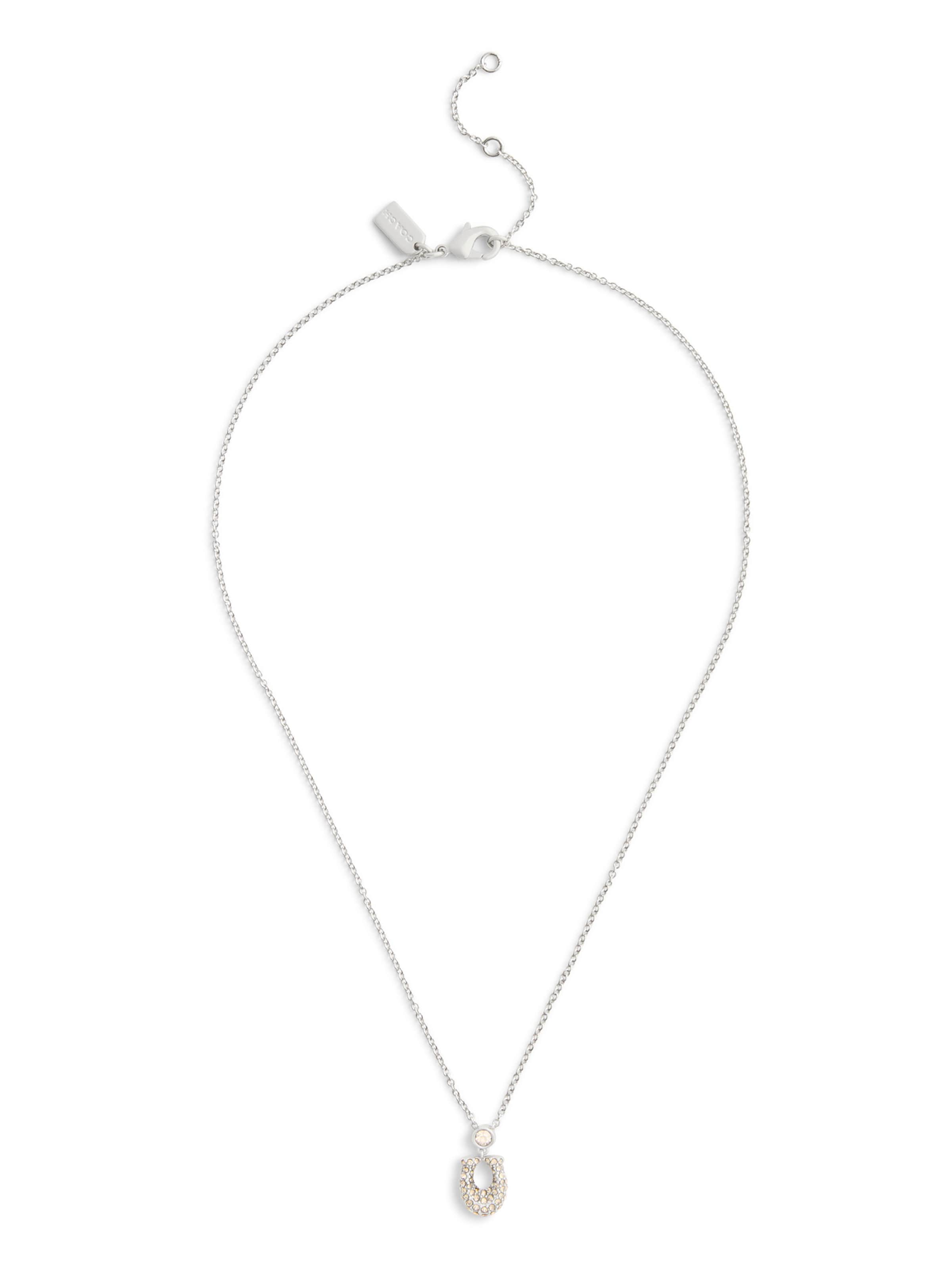 COACH Colar em laranja claro / prata, Vista do artigo