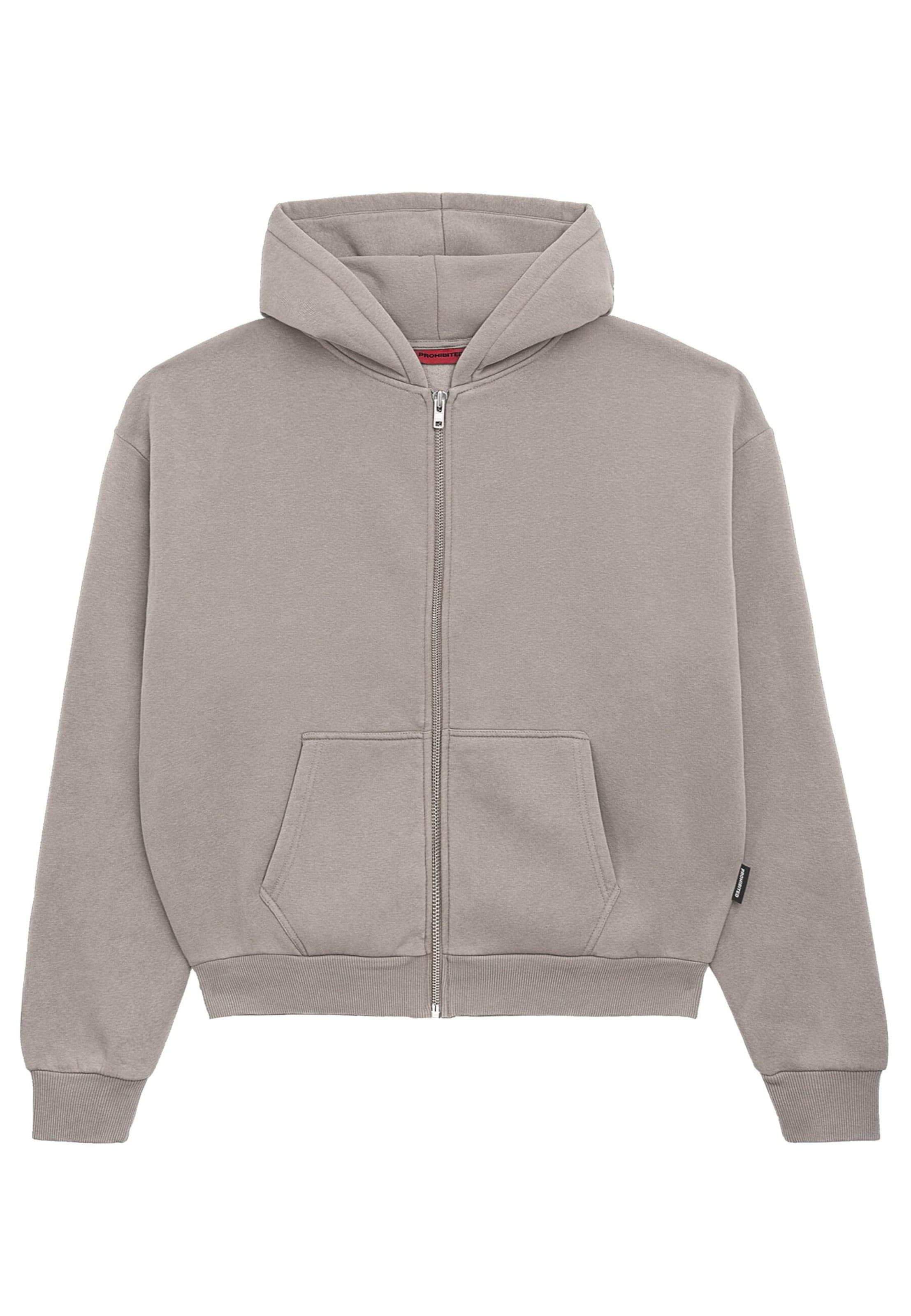 Prohibited Sweatjacka i grå: framsida