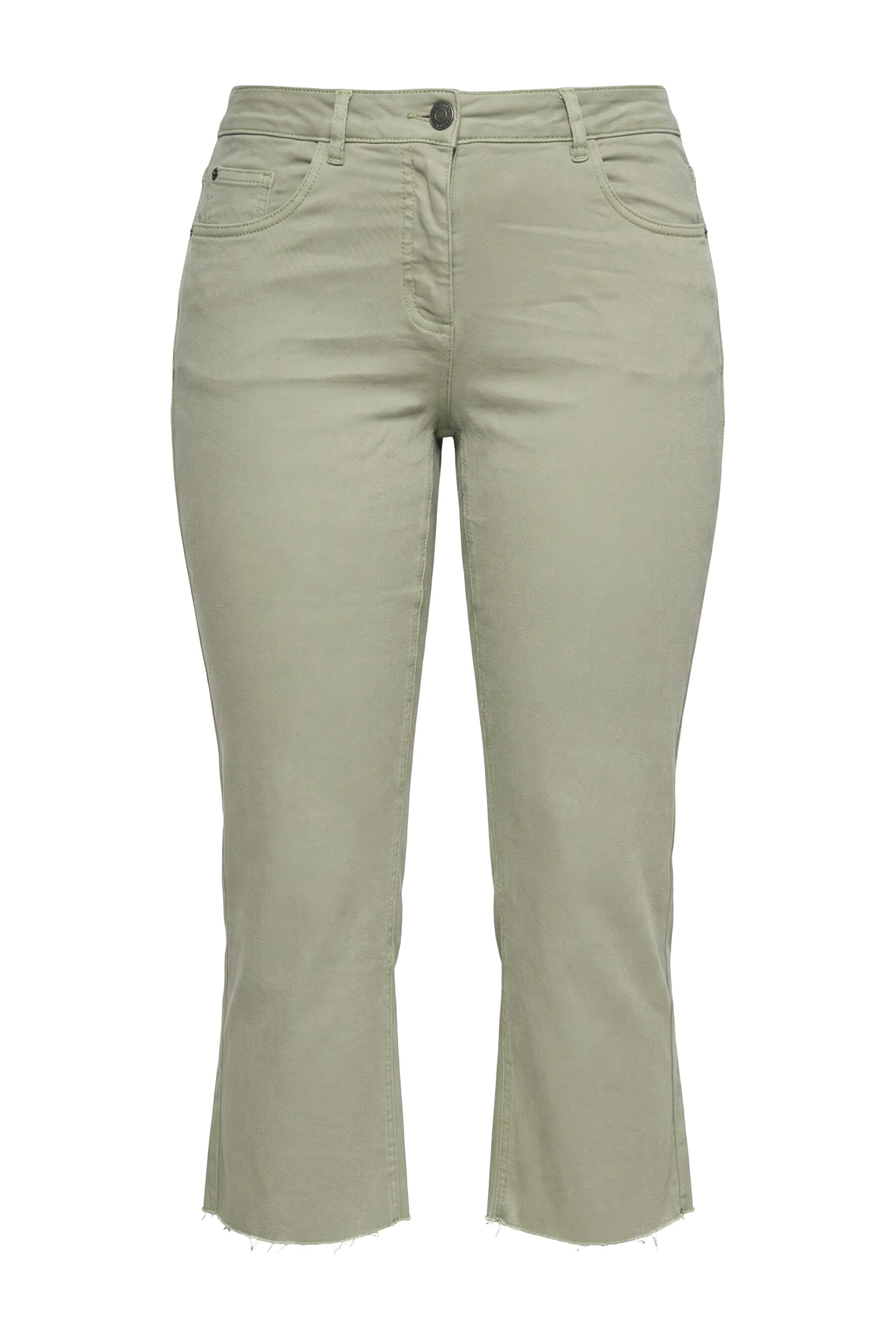 Angel of Style Flared Jeans in Groen: voorkant