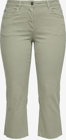 Angel of Style Flared Jeans in Groen: voorkant