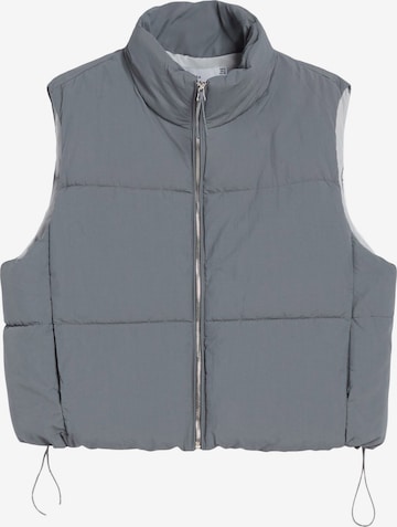 Gilet Bershka en gris : devant