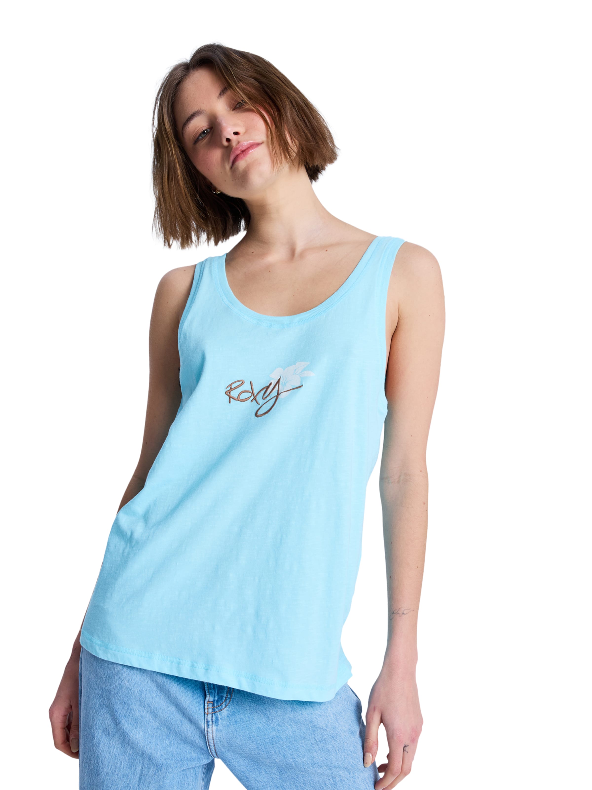 ROXY Top 'Dream Oasis' in Blau: Vorderseite