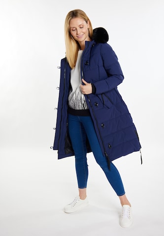 usha BLUE LABEL Winter coat 'Fenia' in Blue