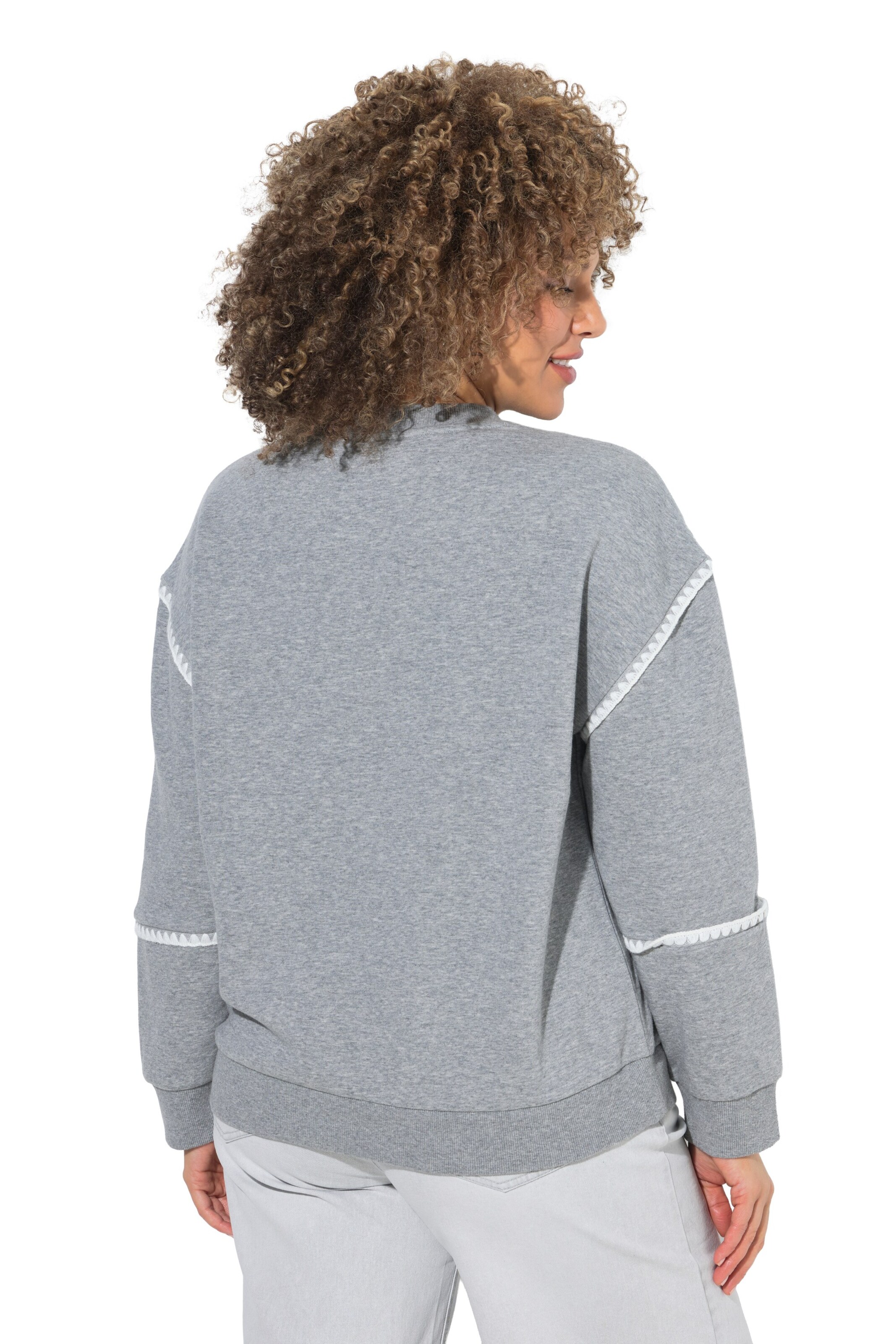 Ulla Popken Sweatshirt in Grau