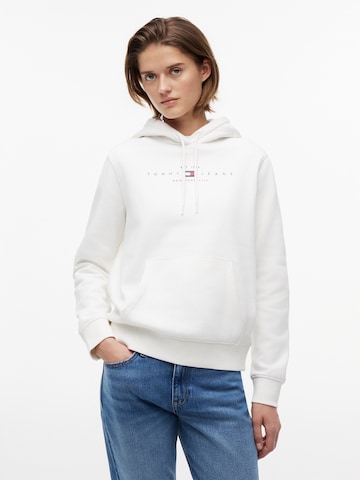 Tommy Jeans Суичър в бяло: отпред