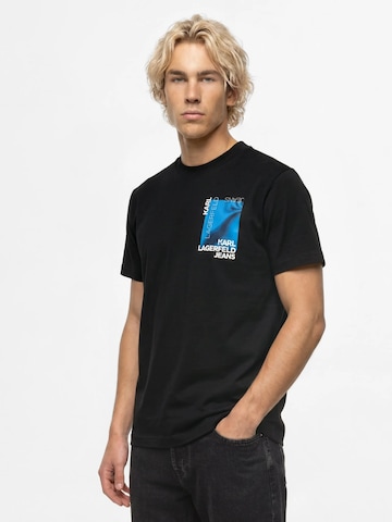 KARL LAGERFELD JEANS Póló - fekete