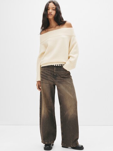 Pull&Bear Sveter - Béžová